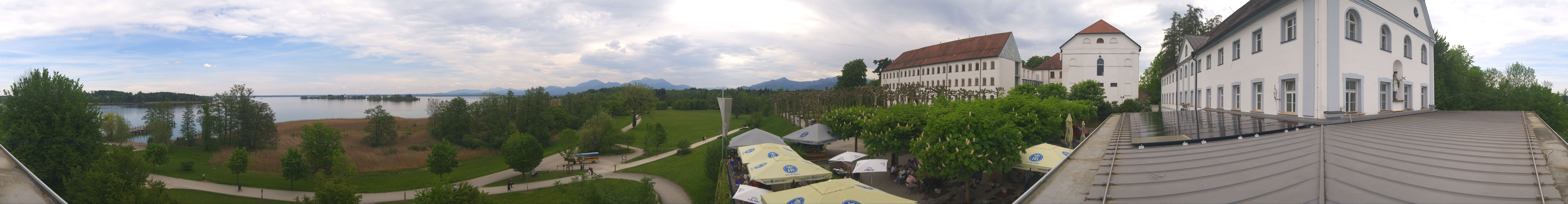 Archiv Foto Webcam Panoramablick von der Herreninsel im Chiemsee