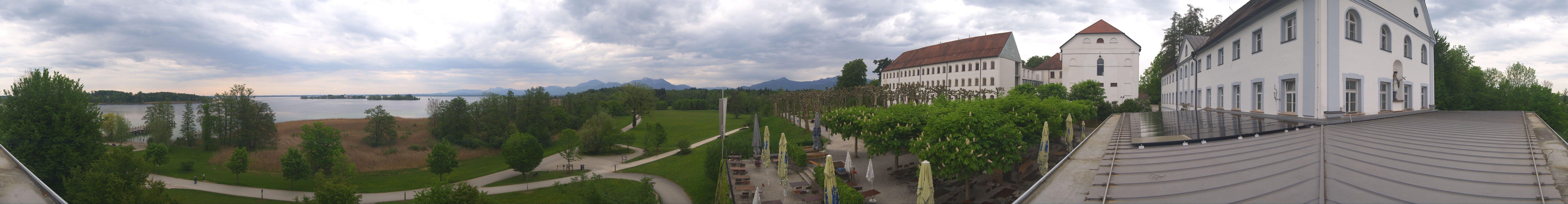Archiv Foto Webcam Panoramablick von der Herreninsel im Chiemsee