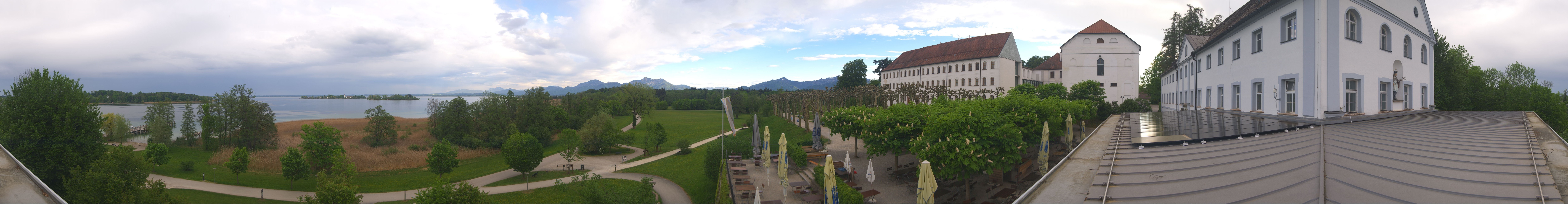 Archiv Foto Webcam Panoramablick von der Herreninsel im Chiemsee