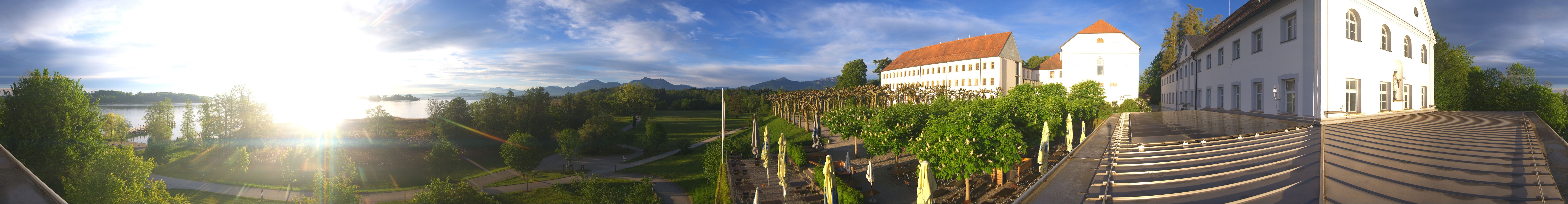 Archiv Foto Webcam Panoramablick von der Herreninsel im Chiemsee