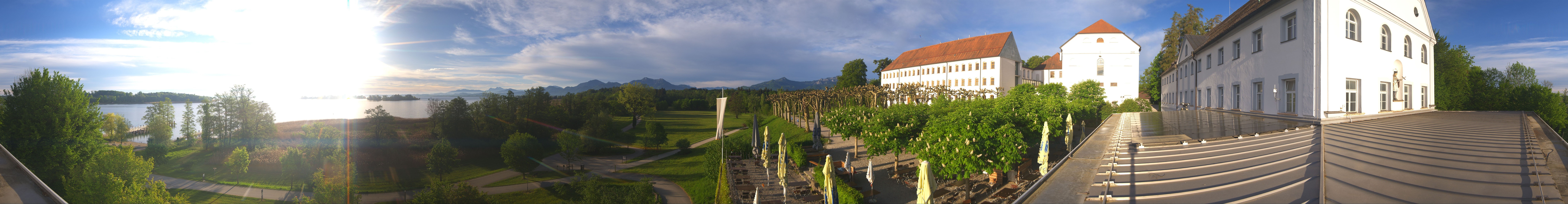 Archiv Foto Webcam Panoramablick von der Herreninsel im Chiemsee