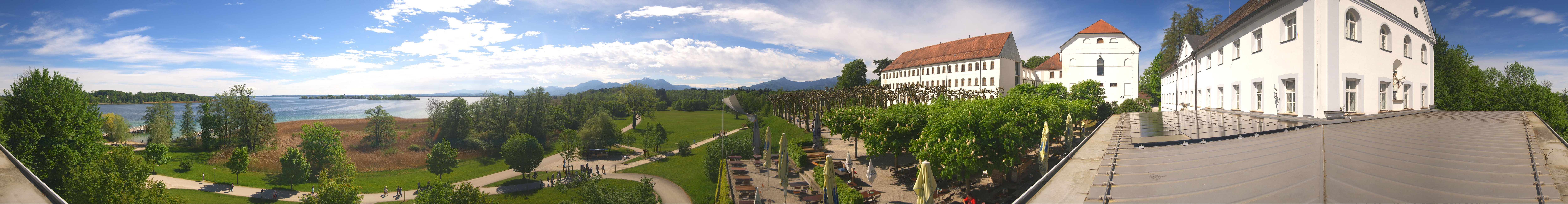 Archiv Foto Webcam Panoramablick von der Herreninsel im Chiemsee