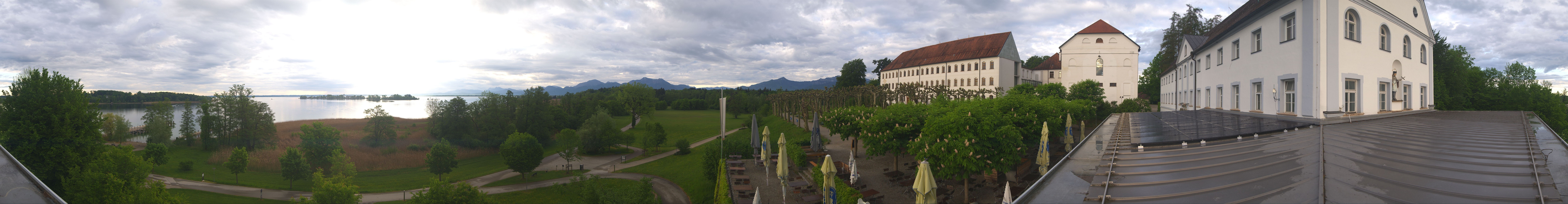 Archiv Foto Webcam Panoramablick von der Herreninsel im Chiemsee
