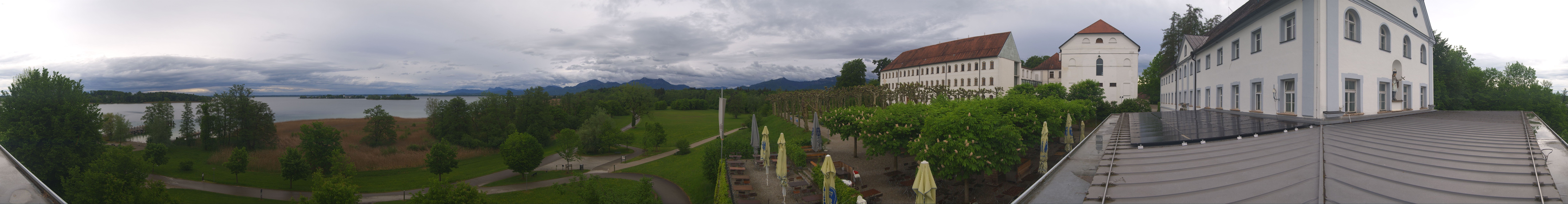 Archiv Foto Webcam Panoramablick von der Herreninsel im Chiemsee