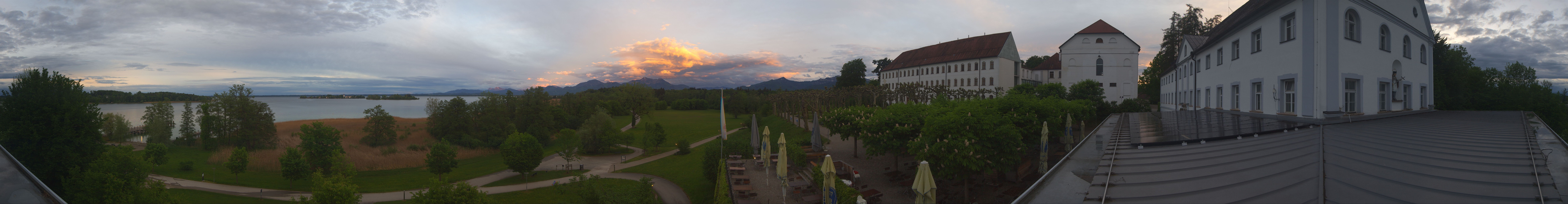 Archiv Foto Webcam Panoramablick von der Herreninsel im Chiemsee