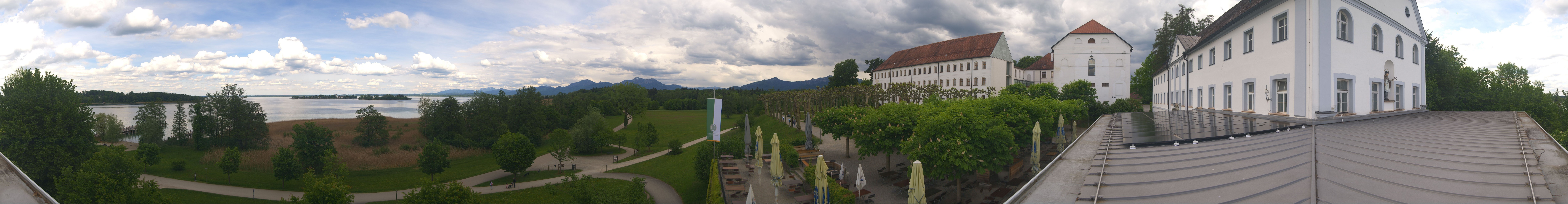 Archiv Foto Webcam Panoramablick von der Herreninsel im Chiemsee