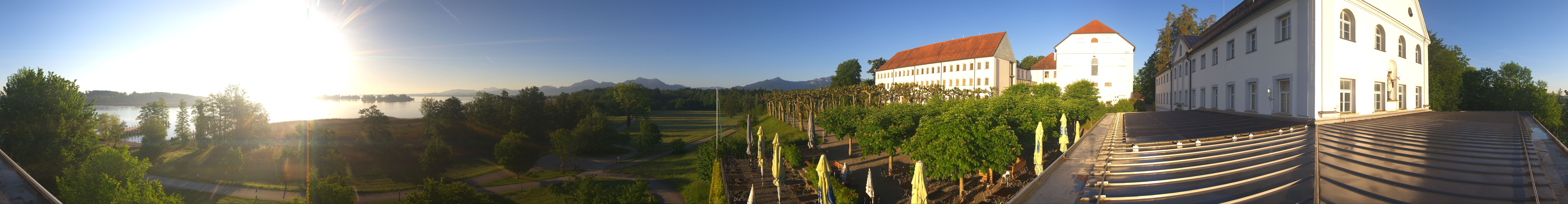 Archiv Foto Webcam Panoramablick von der Herreninsel im Chiemsee