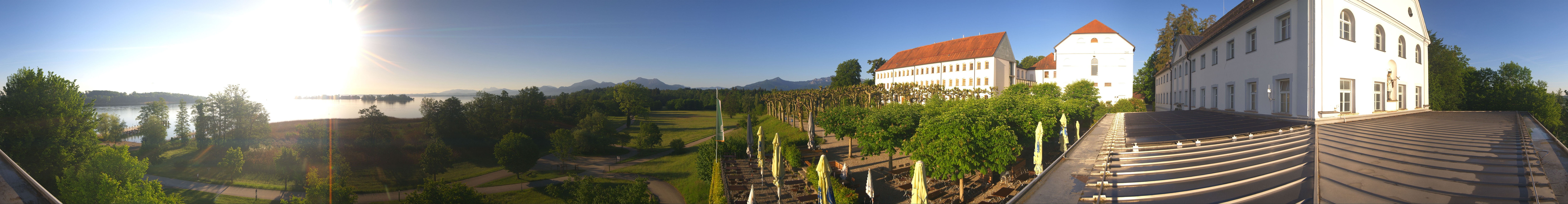 Archiv Foto Webcam Panoramablick von der Herreninsel im Chiemsee