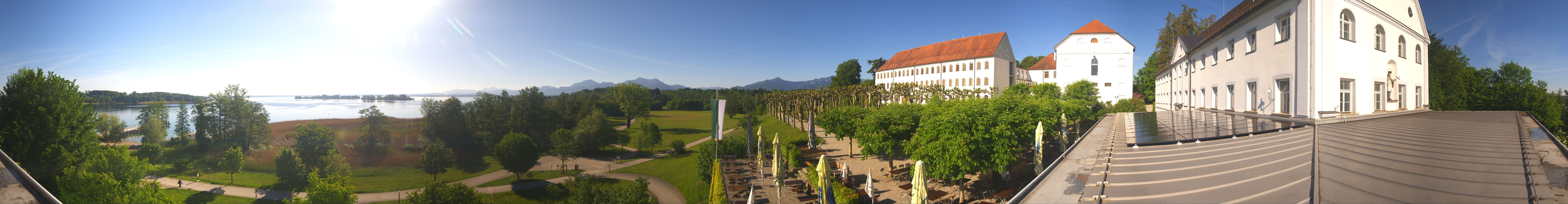 Archiv Foto Webcam Panoramablick von der Herreninsel im Chiemsee