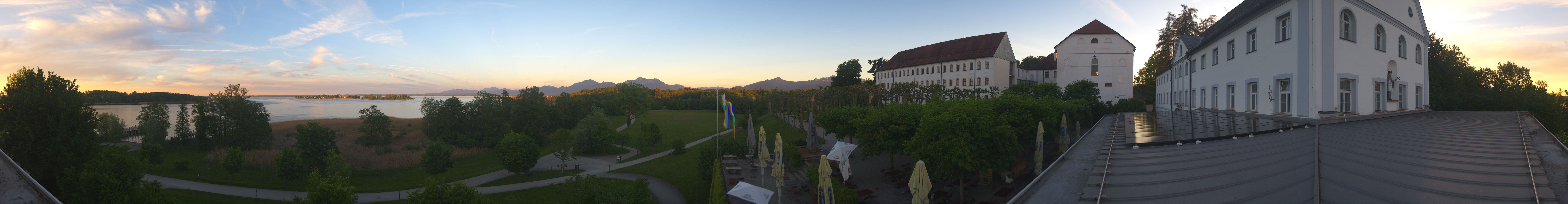 Archiv Foto Webcam Panoramablick von der Herreninsel im Chiemsee