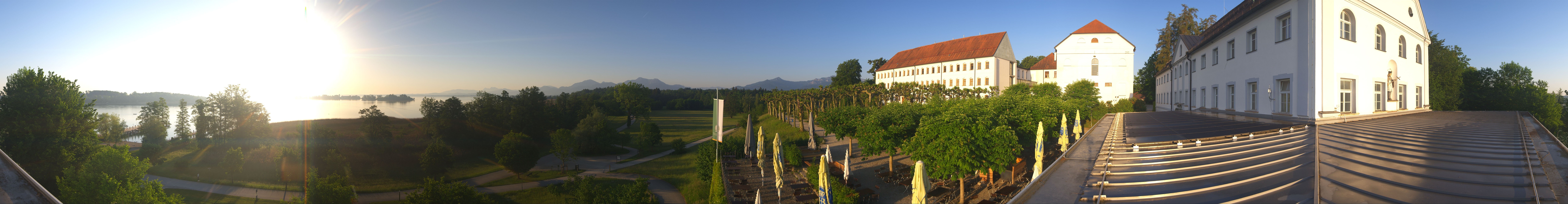 Archiv Foto Webcam Panoramablick von der Herreninsel im Chiemsee