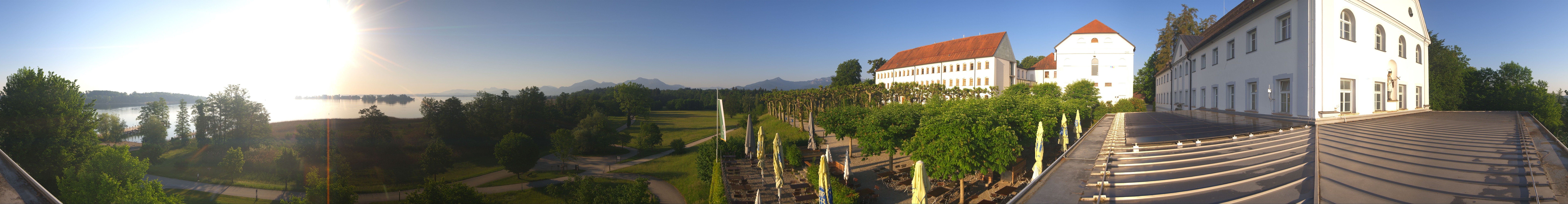 Archiv Foto Webcam Panoramablick von der Herreninsel im Chiemsee