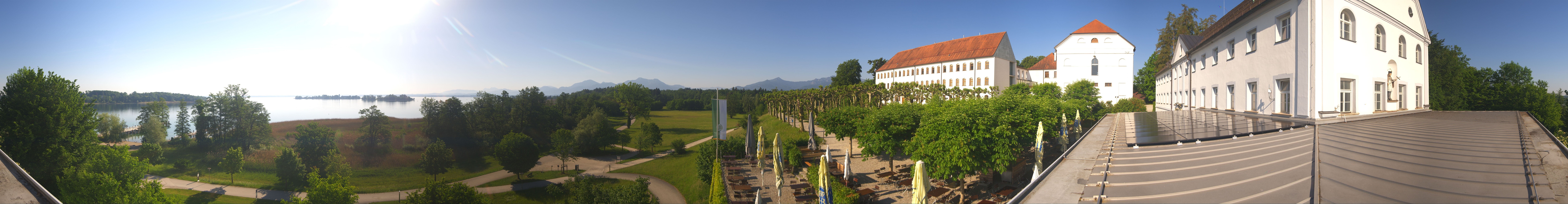 Archiv Foto Webcam Panoramablick von der Herreninsel im Chiemsee