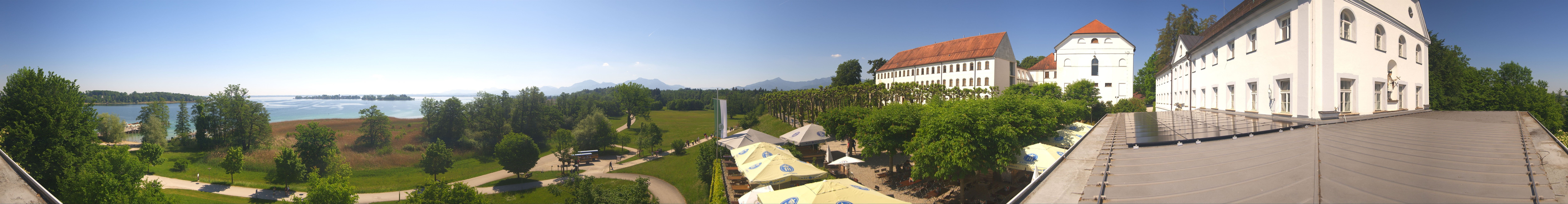 Archiv Foto Webcam Panoramablick von der Herreninsel im Chiemsee