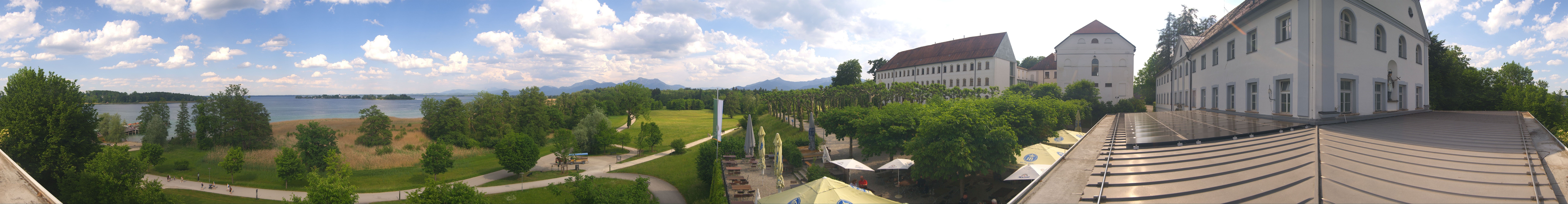 Archiv Foto Webcam Panoramablick von der Herreninsel im Chiemsee