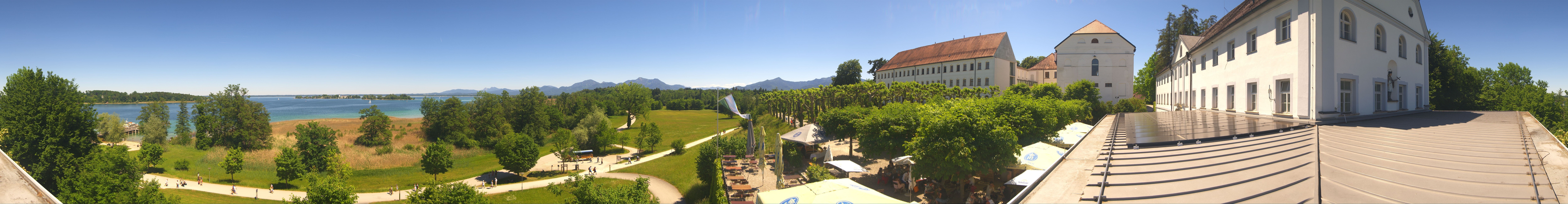 Archived image Webcam Panoramic view of Herreninsel