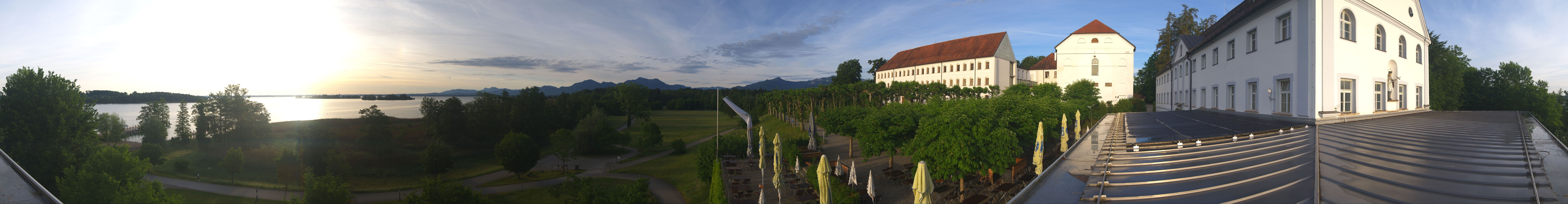 Archiv Foto Webcam Panoramablick von der Herreninsel im Chiemsee