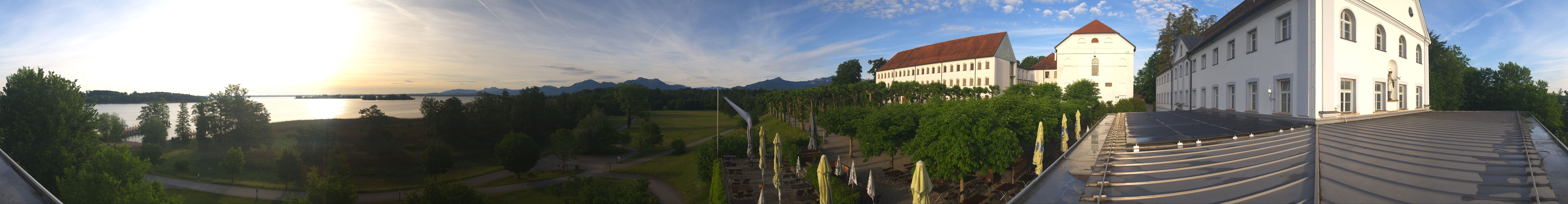 Archiv Foto Webcam Panoramablick von der Herreninsel im Chiemsee