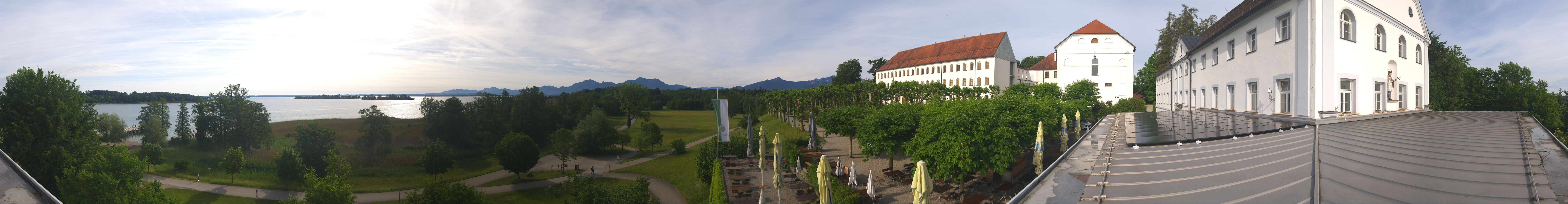 Archiv Foto Webcam Panoramablick von der Herreninsel im Chiemsee