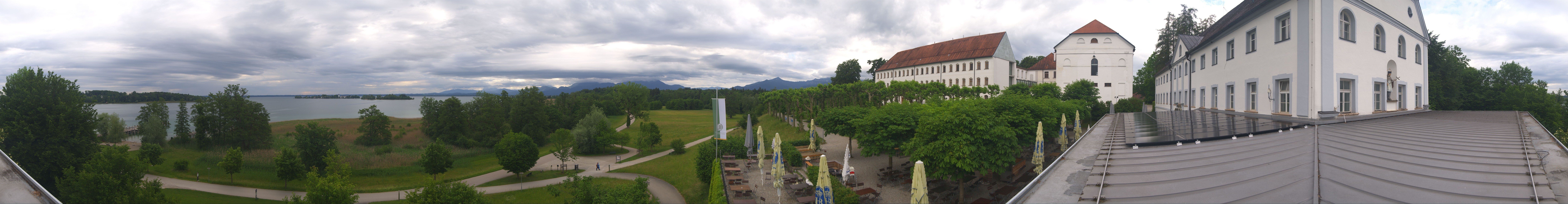 Archiv Foto Webcam Panoramablick von der Herreninsel im Chiemsee