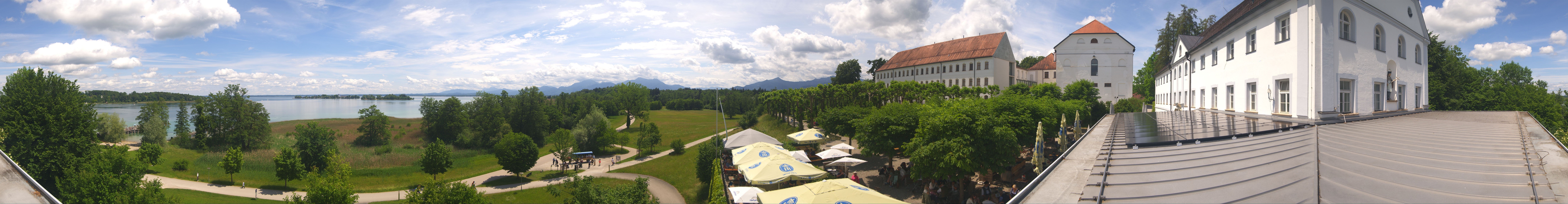 Archiv Foto Webcam Panoramablick von der Herreninsel im Chiemsee