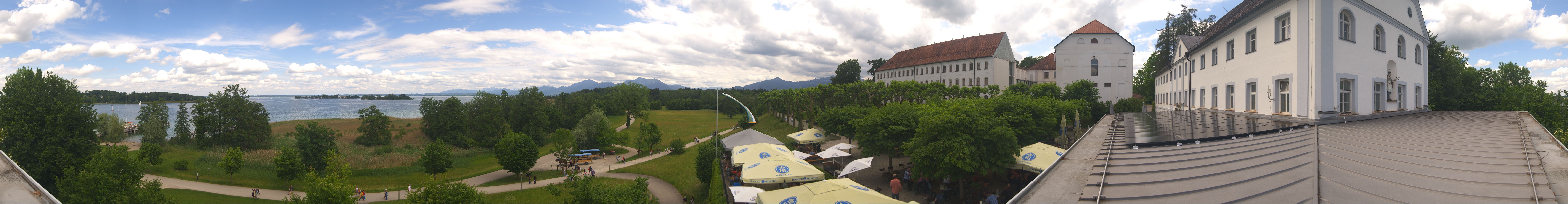 Archiv Foto Webcam Panoramablick von der Herreninsel im Chiemsee
