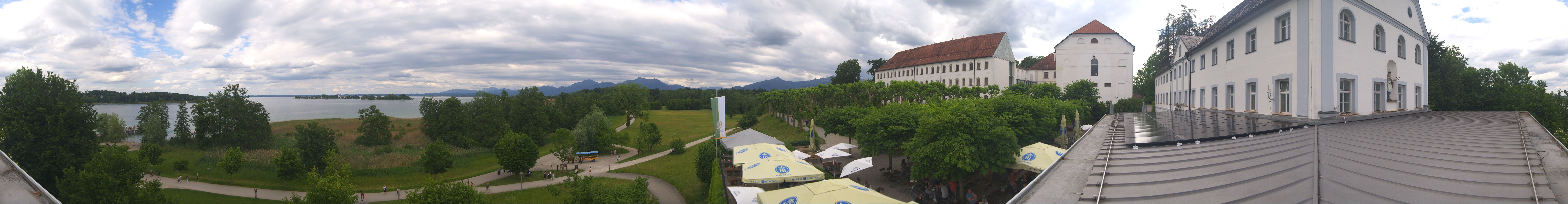 Archiv Foto Webcam Panoramablick von der Herreninsel im Chiemsee