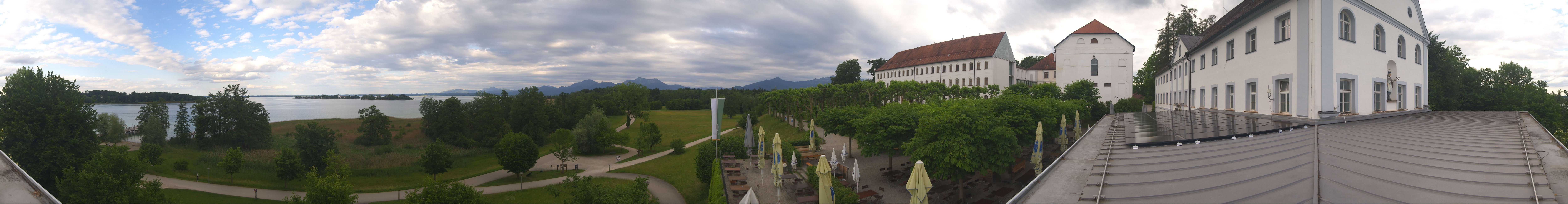 Archiv Foto Webcam Panoramablick von der Herreninsel im Chiemsee