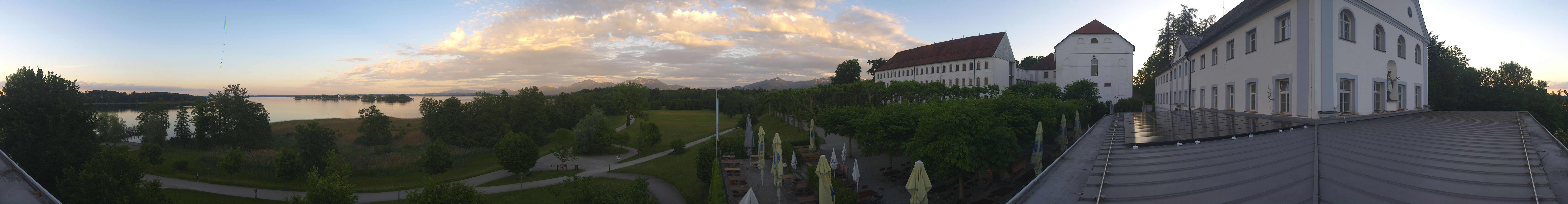 Archiv Foto Webcam Panoramablick von der Herreninsel im Chiemsee