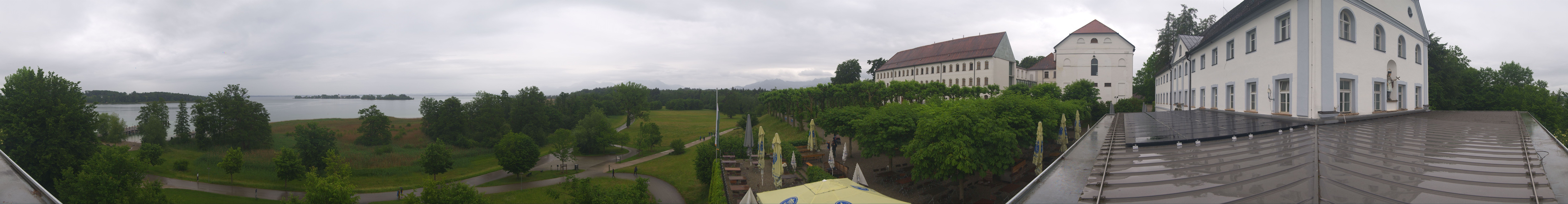 Archiv Foto Webcam Panoramablick von der Herreninsel im Chiemsee