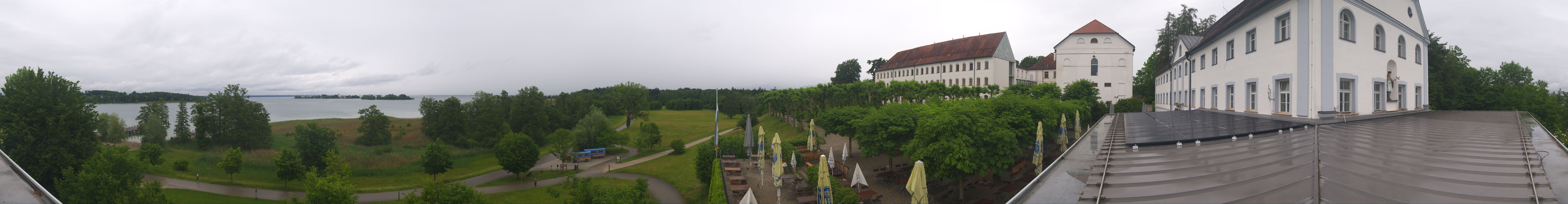 Archiv Foto Webcam Panoramablick von der Herreninsel im Chiemsee