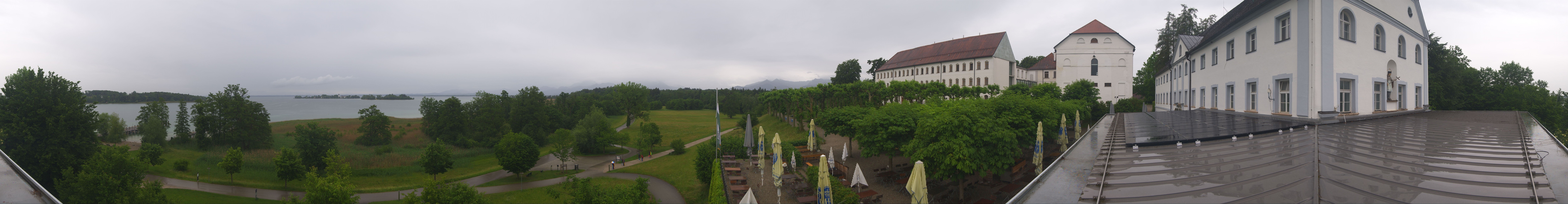 Archiv Foto Webcam Panoramablick von der Herreninsel im Chiemsee
