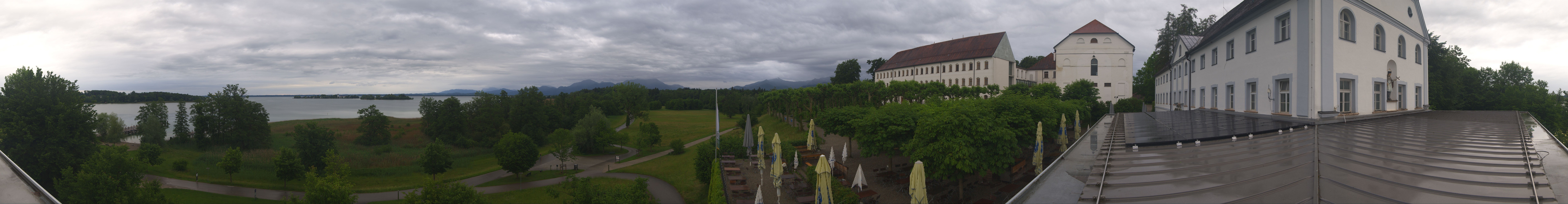 Archiv Foto Webcam Panoramablick von der Herreninsel im Chiemsee
