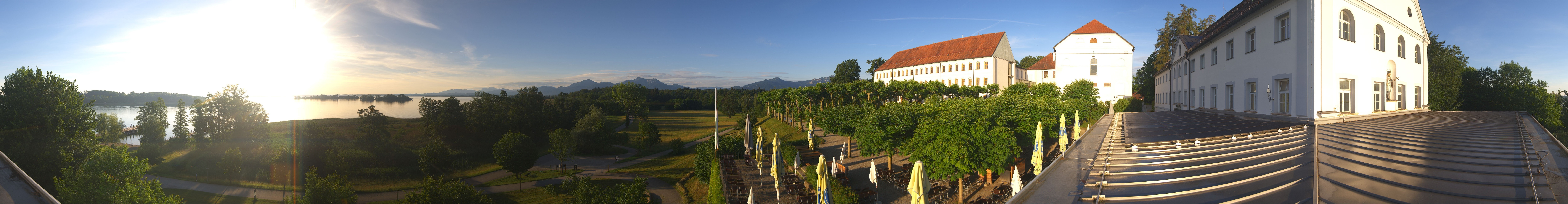 Archiv Foto Webcam Panoramablick von der Herreninsel im Chiemsee