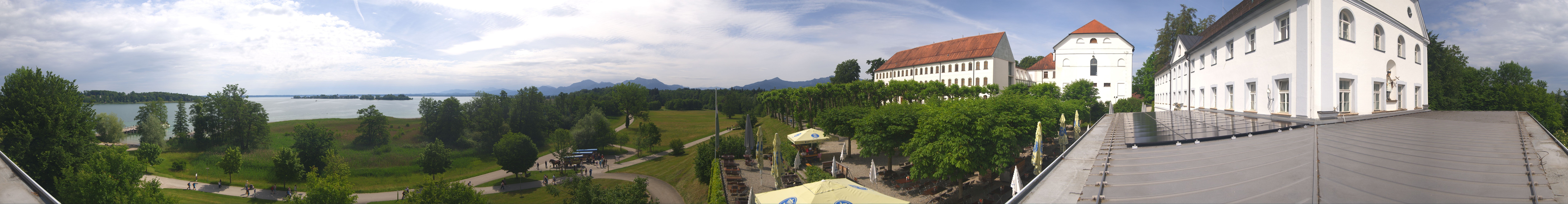 Archiv Foto Webcam Panoramablick von der Herreninsel im Chiemsee