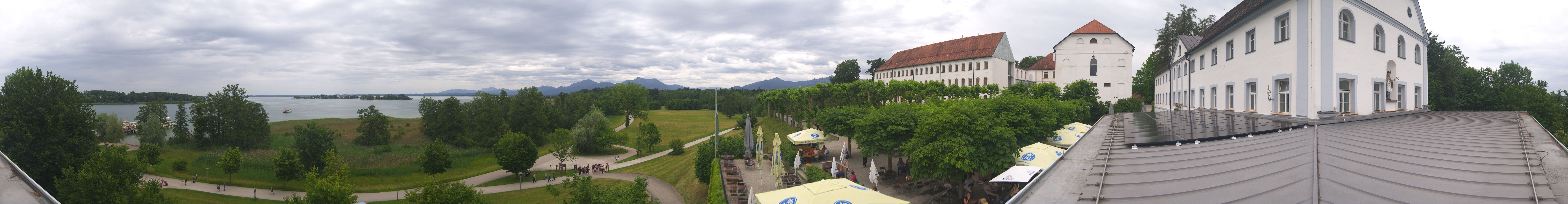Archiv Foto Webcam Panoramablick von der Herreninsel im Chiemsee