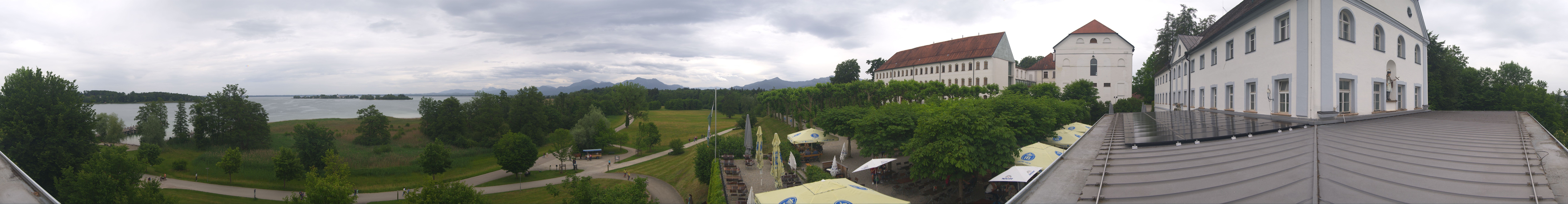 Archiv Foto Webcam Panoramablick von der Herreninsel im Chiemsee