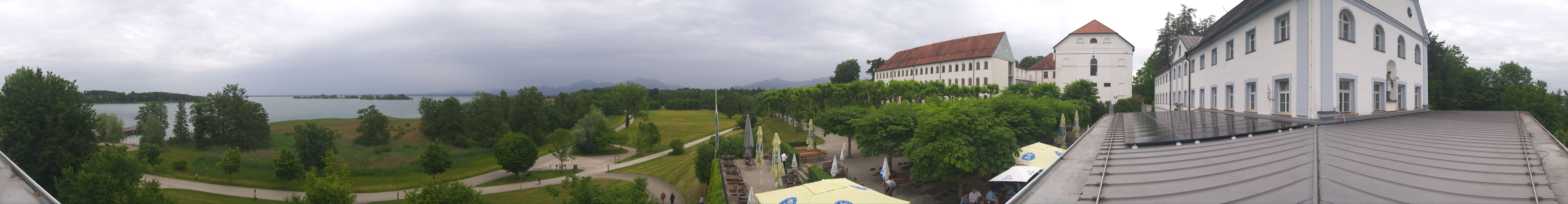 Archiv Foto Webcam Panoramablick von der Herreninsel im Chiemsee