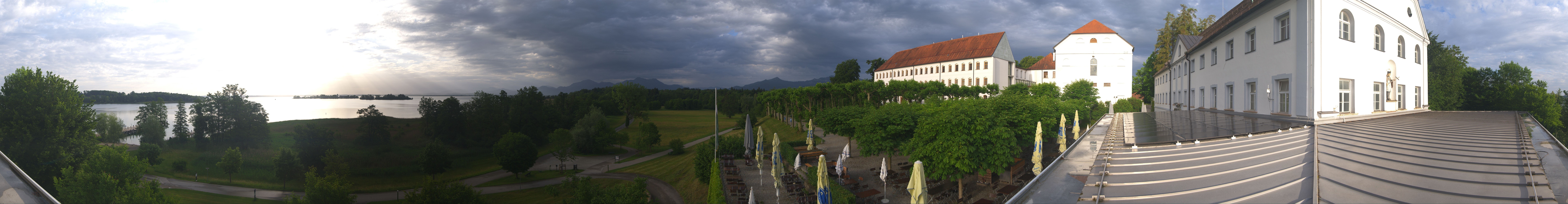 Archiv Foto Webcam Panoramablick von der Herreninsel im Chiemsee