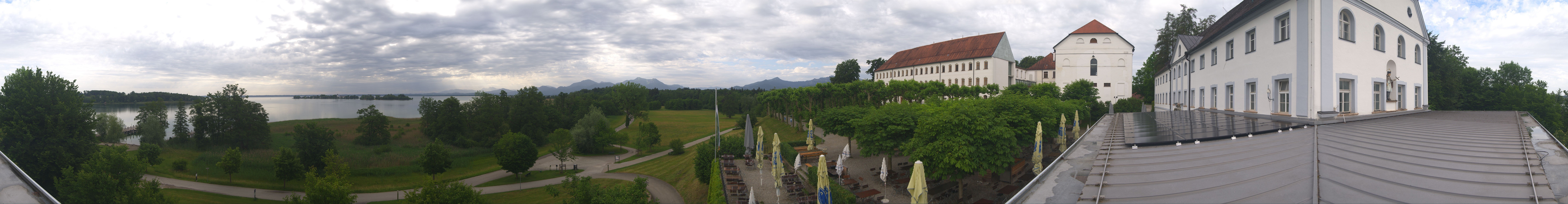 Archiv Foto Webcam Panoramablick von der Herreninsel im Chiemsee