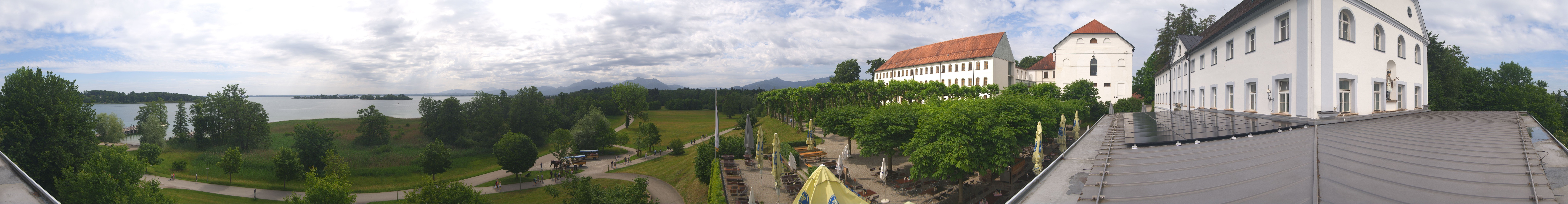 Archiv Foto Webcam Panoramablick von der Herreninsel im Chiemsee