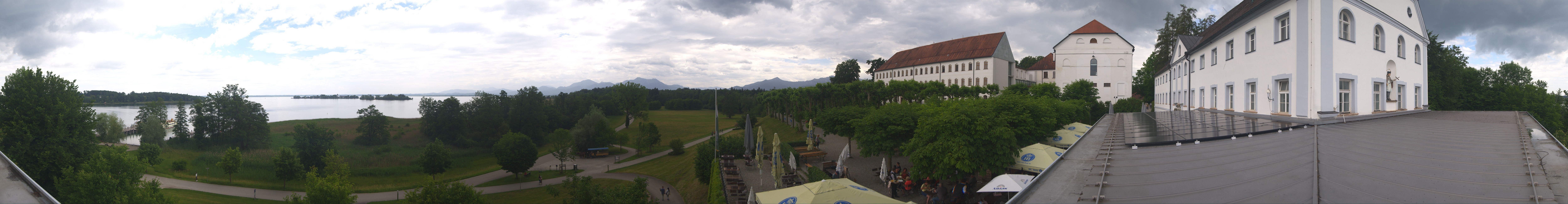 Archiv Foto Webcam Panoramablick von der Herreninsel im Chiemsee