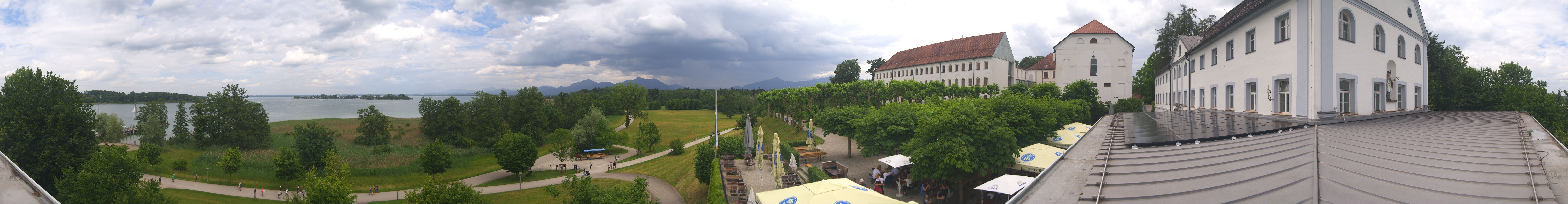 Archiv Foto Webcam Panoramablick von der Herreninsel im Chiemsee