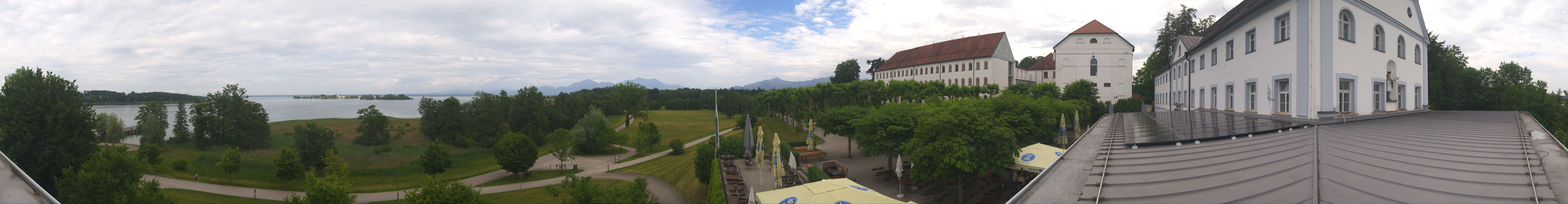 Archiv Foto Webcam Panoramablick von der Herreninsel im Chiemsee