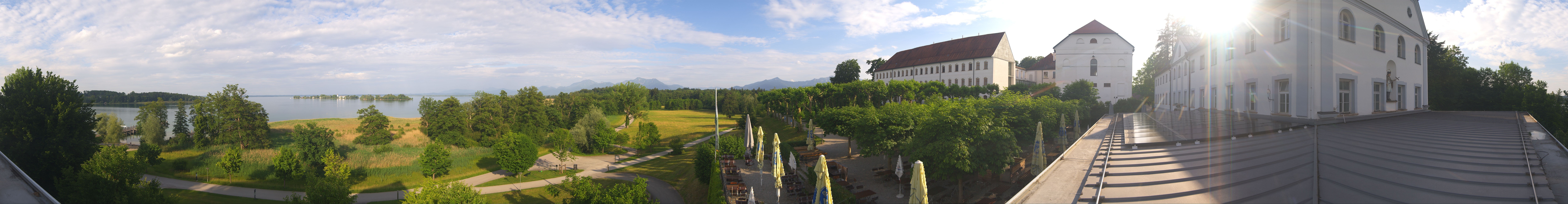 Archiv Foto Webcam Panoramablick von der Herreninsel im Chiemsee