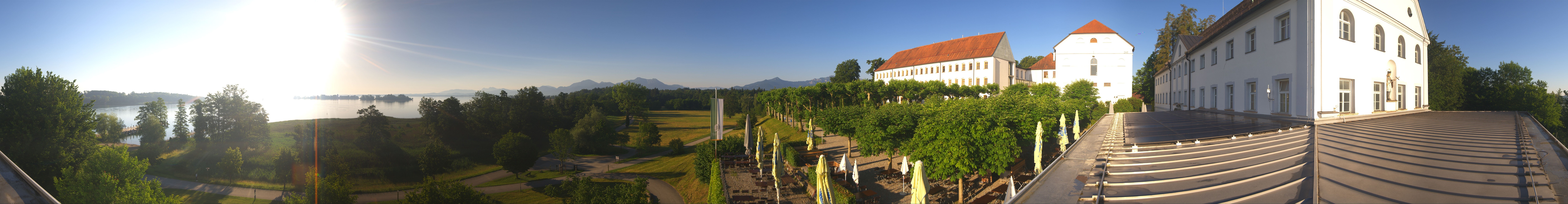 Archiv Foto Webcam Panoramablick von der Herreninsel im Chiemsee