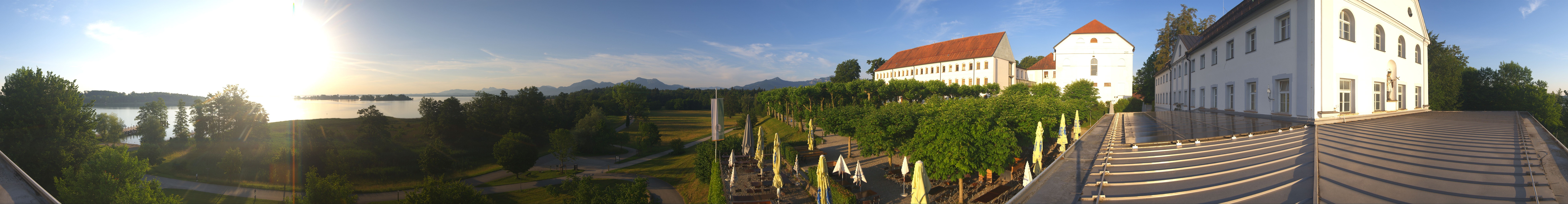 Archiv Foto Webcam Panoramablick von der Herreninsel im Chiemsee