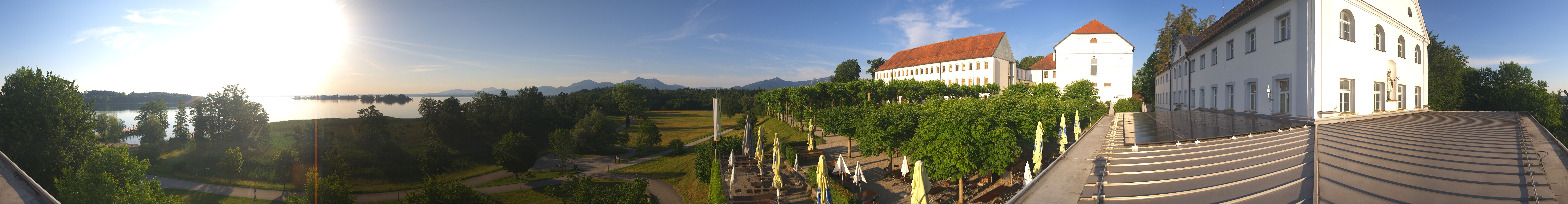 Archiv Foto Webcam Panoramablick von der Herreninsel im Chiemsee