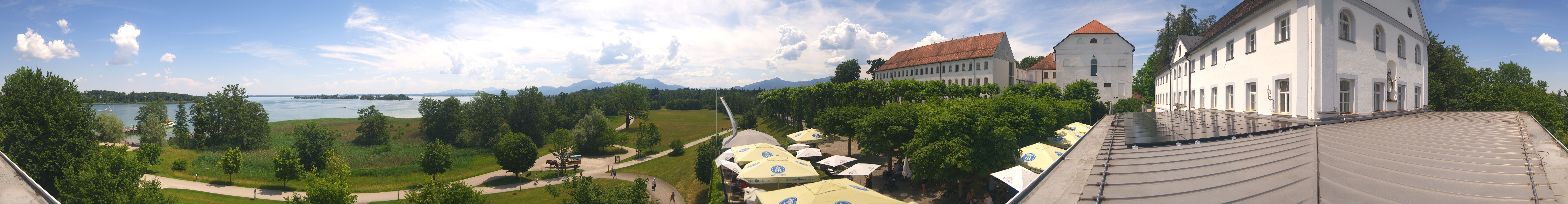 Archiv Foto Webcam Panoramablick von der Herreninsel im Chiemsee