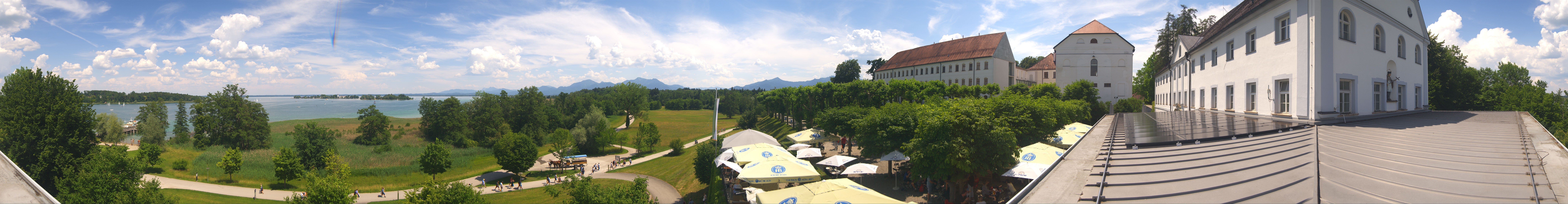 Archiv Foto Webcam Panoramablick von der Herreninsel im Chiemsee